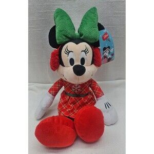 Disney Holiday Christmas Minnie Mouse Plush  15" Just Play 2022